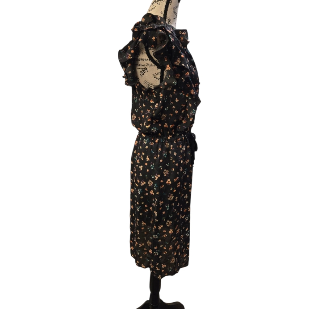 I ❤️ Ronson Floral Ruffle Mini Dress Sz S - Picture 2 of 7